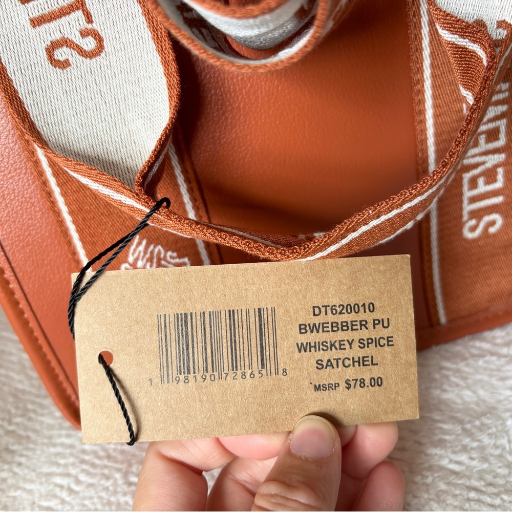 Steve Madden Bwebber Satchel - Whiskey Spice NWT - Picture 9 of 9